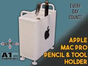 Apple Mac Pro cheese grater pencil & tool holder