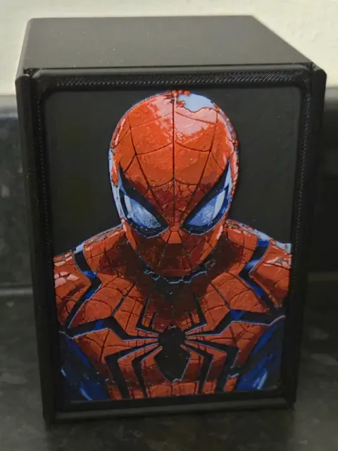 MTG Commander Deck Box inlay Spiderman HueForge — Image 2 of 5