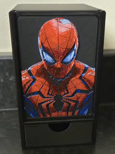 MTG Commander Deck Box inlay Spiderman HueForge — Image 5 of 5