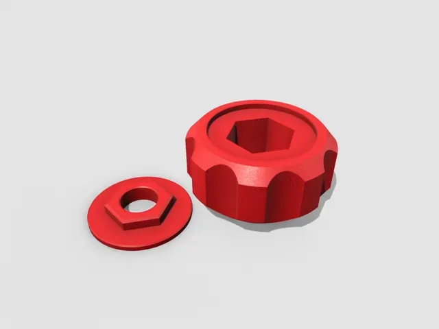 Knob for hex nuts DIN 934 all sizes M3,M4,M5,M6,M7,M8,M10,M12,M14 — Фото 3 из 3