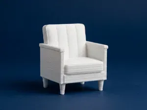 Modern Armchair – 1:12 Scale Dollhouse Furniture