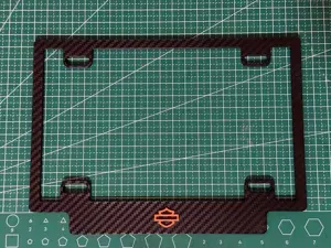 Motorcycle License Plate Frame 5x8