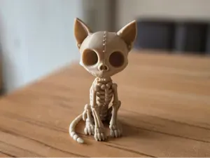 Skeleton Cat – Creepy Cute Skelett-Katze