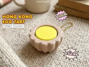 Hong Kong Egg Tart Fidget Clicker