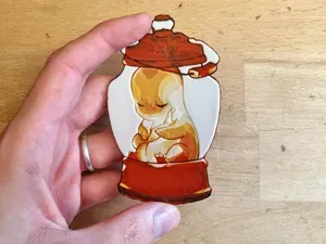 Cute Charmander inside a Lantern Portrait