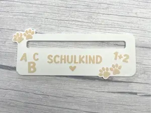 Lesehilfe Schulkind Tierpfoten