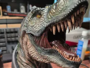 Jurassic Park T-Rex Bust Iconic Predator Display