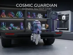 Cosmic Astronaut Helmet Tow Hitch Cover