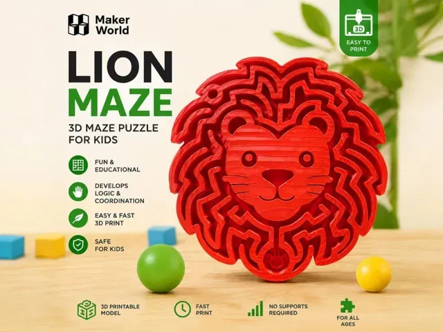 Lion Maze – Fun & Educational Ball Puzzle — Фото 2 из 4