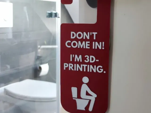 Funny Bathroom Door Sign