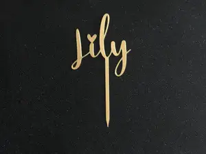 Lily cake topper