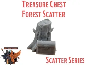 DnD TTRPG Treasure Chest Forest Scatter Miniature