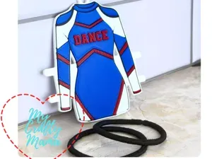 Dance Team Outfit 2 Hair Tie Holder Keychain