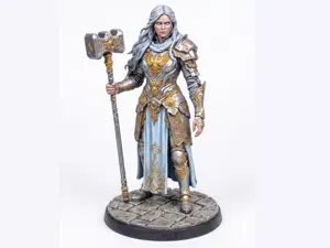 Cleric Human/Aasimar D&D Miniature (43mm)