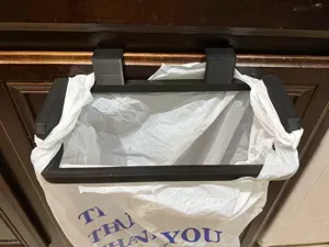Kitchen trash bag holder