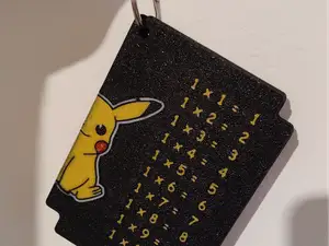 Multiplication Cards – Pikachu (Pokémon Theme)