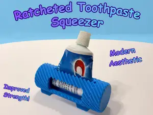 Toothpaste Squeezer Ratcheted (Print-in-Place)