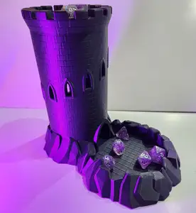 V3 Classic Dice Tower- Print In Place, No Supports