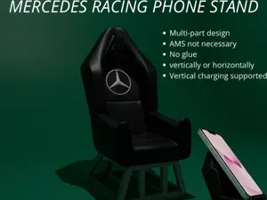 Mercedes fan art racing seat phone holder