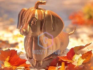 Pumpkin Sausage dog halloween autumn