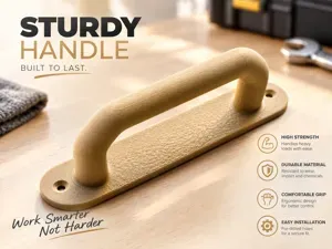 Sturdy handle for furniture or case