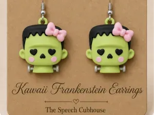 Kawaii Frankenstein Earrings