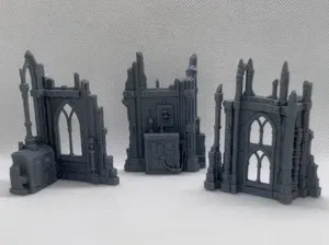 Grimdark Ruin Set - Tabletop Wargame Terrain n.3