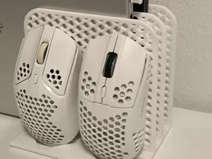 Notebook stand with mouse stand - vertical