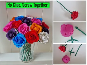Roses - Screw Together, No Glue