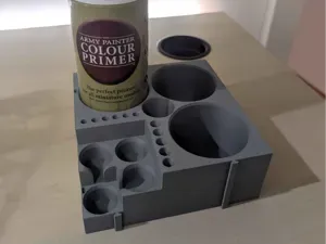 Vallejo Rack Corner with AP Primer Can Slots
