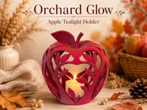 Orchard Glow - Apple Tealight Holder