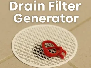 Drain Filter Generator – Catch Hair!