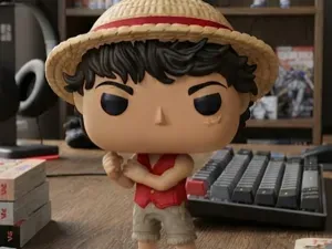 Luffy (One Piece) - Funko Pop Monochrome (NO AMS)