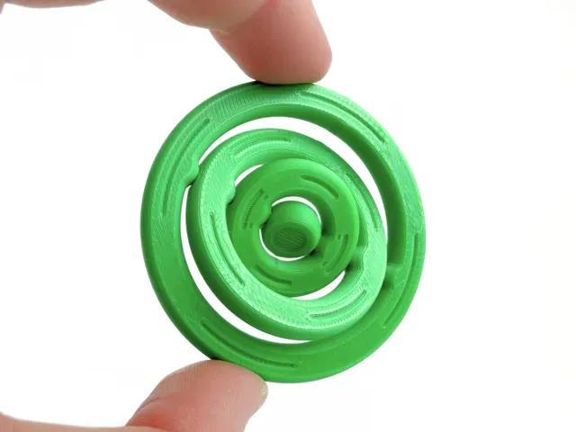 Ultimate Circle Gyro Spin Fidget (Print in Place) — Image 5 of 9