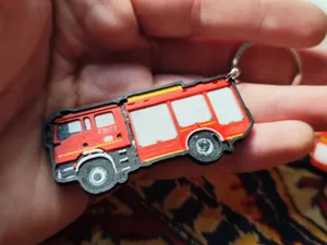 Fire Truck Keychain