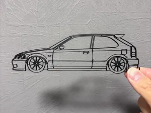 CIVIC TYPE-R EK9 HONDA VTEC JDM Custom Car WallArt