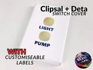 Light Switch Cover Plate With Editable Labels
