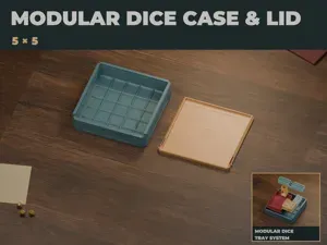 Modular Dice Case & Lid - Medium