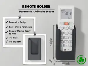 Easy Parametric Wall Holder - Adhesive Mount