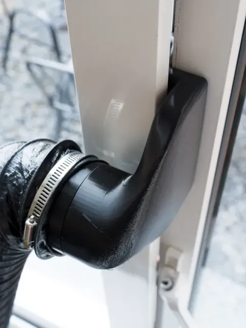 Exhaust Duct Adaptor for Locked Window (75mm) — Фото 3 из 10