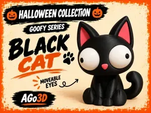 Goofy series – BLACK CAT Movable Eyes NO AMS