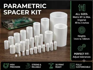Parametric Metric & Imperial Spacer Generator
