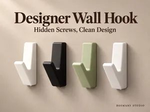 designer Wall Hook – Hidden Screws, Clean Design