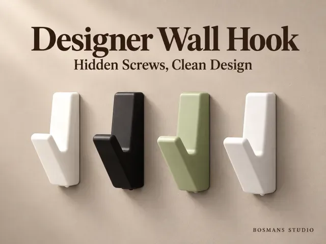 designer Wall Hook – Hidden Screws, Clean Design