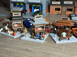 1:64 Yummy Food Cart Diorama