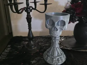 Gothic Skull Goblet – Bone Chalice of the Damned