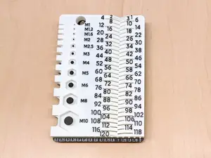 Screw Bolt Nut Pitch Thread Measuring Tool M1-M10
