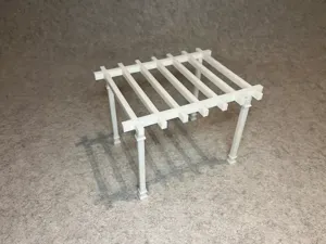 Dollhouse garden pergola miniature house