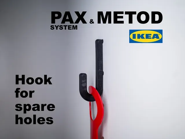 Shelf hole hook for IKEA PAX & IKEA METOD Cabinet