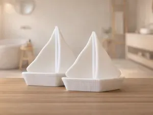 Minimalistisches Segelboot Dekoration